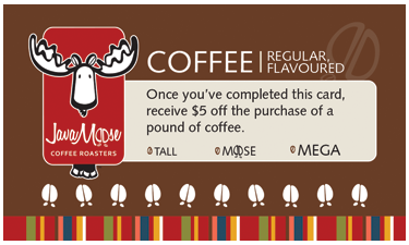 PrePAID Coffee Card